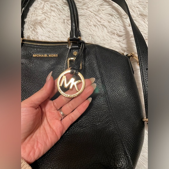 Michael Kors Ciara Pebbled Leather Satchel - Picture 6 of 11